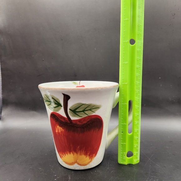 Apple Sauce Hand Painted Collection  Set of 2 Mugs - Picture 5 of 8